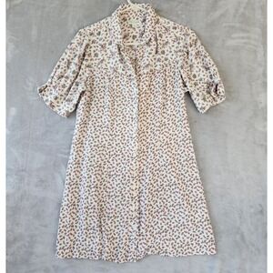 Tecovas Dress Womens Large Western Country Wild Flower Print Button Front Shirt